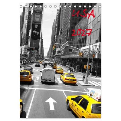 USA 2027 (Tischkalender 2027 DIN A5 hoch), CALVENDO Monatskalender