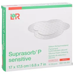 Suprasorb P sensitive PU-Schaum.17x17,5 cm
