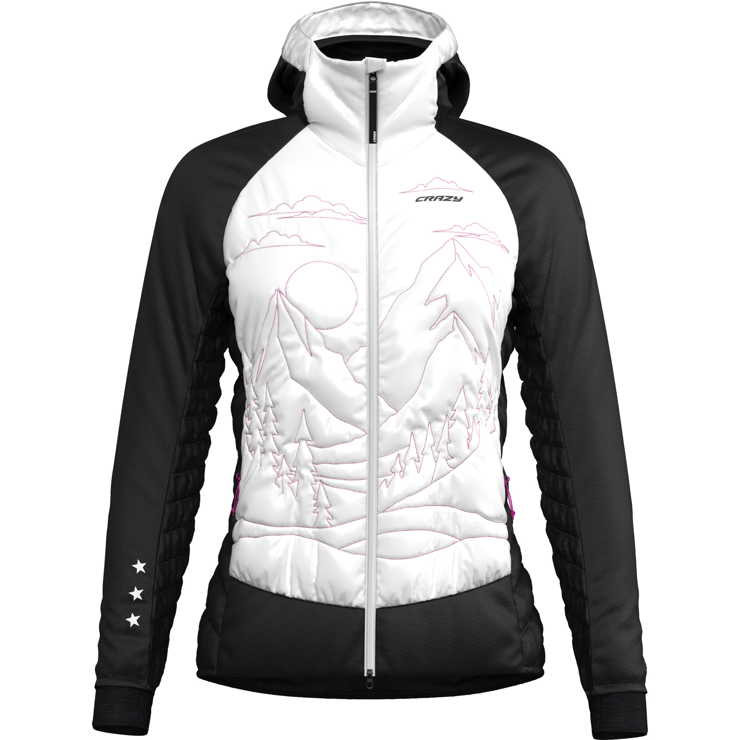 Crazy Electra Damen Isolationsjacke grau Größe S Trekking Wasserabweisend Wasserabweisend