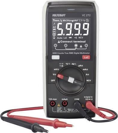 Voltcraft VC272 Handheld Digitaal Multimeter, True RMS, LoZ, CAT III, 600 V