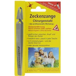 Zeckenzange Chirurgenstahl Geriffelt 1 St