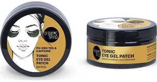 Organic Shop Tonic Eye Gel Patch Pu-Erh Tea Caffeine 60uds