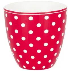 GreenGate Mini Latte Cup Dotty, Ø 7, Höhe 7 cm, rot
