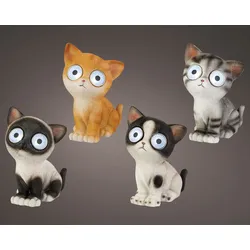 Dekofigur SOLAR KATZE (BHT 10x16x8 cm) - BHT 10x16x8 cm