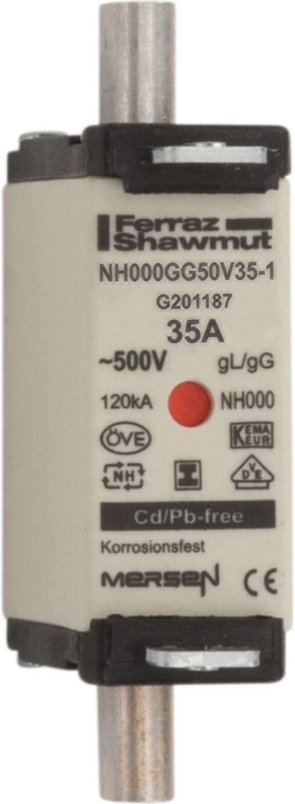 Mersen NH-Sicherungseinsatz SG Gr.000 gG 35A/500VKM NH000GG50V35-1 (G201187)