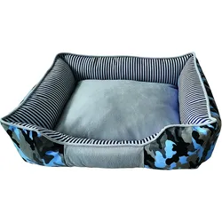 NOBBY Komfortbett eckig Classic ELIO Komfortbett eckig Classic ELIO blau camouflage 50 x 40 x 17 cm