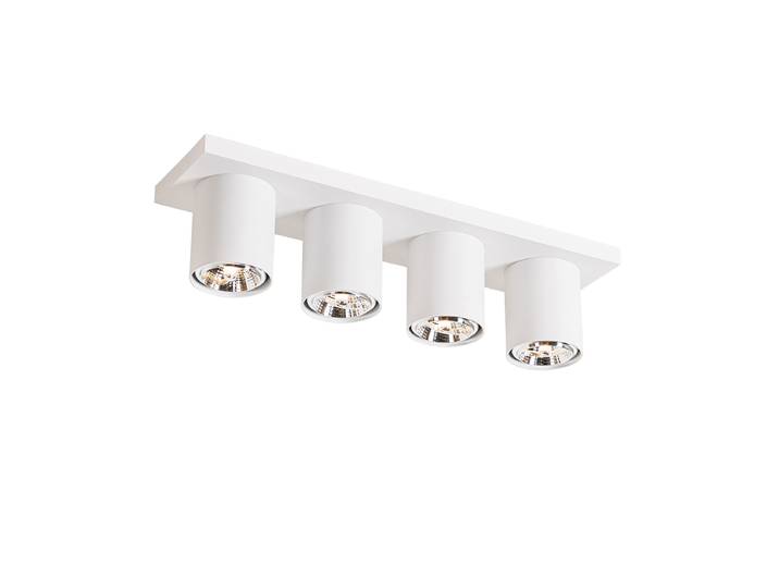 Spot de plafond moderne blanc 4 lumières - Tubo