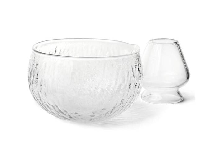 Matcha Set 8-teiliges Set Glas Schale Bambus Besen Transparent, 11.5x7x18 cm, Geschirr, Kannen & Karaffen, Kaffeezubehör & Teezubehör