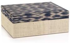 Zodax Marano T'nalak and Raffia Decorative Box