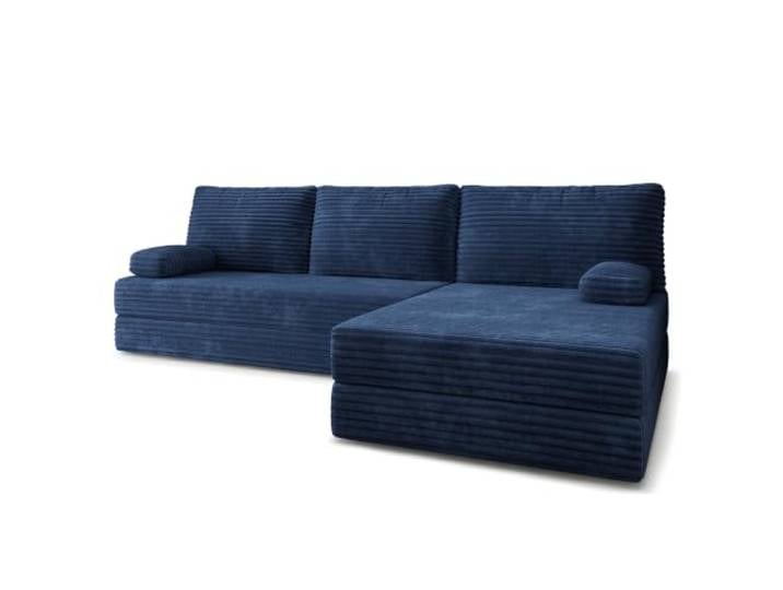 Masseno Schaumstoff-Ecksofas ANKO mit Schlaffunktion, Modulares Schlafsofa aus Schaumstoff, Klappbares Bodensofa, Boneless, Ohne Montage - Blau, TILIA 77