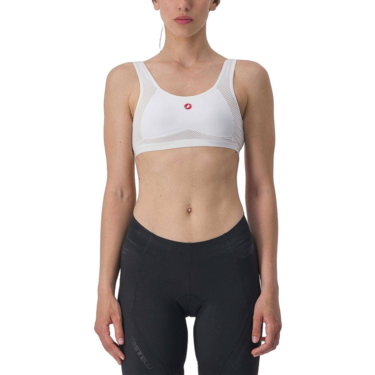 Sutiã Castelli Rosso Corsa Branco Feminino, Tamanho XS. Mulher