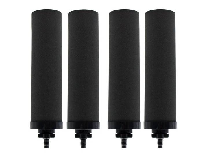 Filtre à eau noir pour BERKEY, coque AMP, charbon actif, livre BB9-2, système de filtre à eau alimenté par gravité, 4 pièces