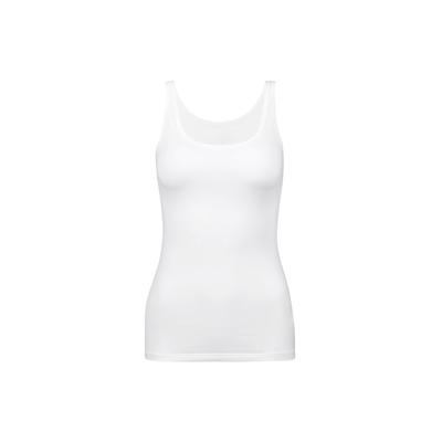 Unterhemd CALIDA "Unterhemd Natural Comfort 1er Pack", Damen, Gr. 48-50, N-Gr, weiß, Obermaterial: 92% Baumwolle CO. 8% Elasthan EL., Unterhemden Unterhemd