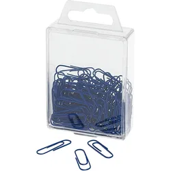 WEDO Büroklammern 27mm VE=10x100 Stück blau