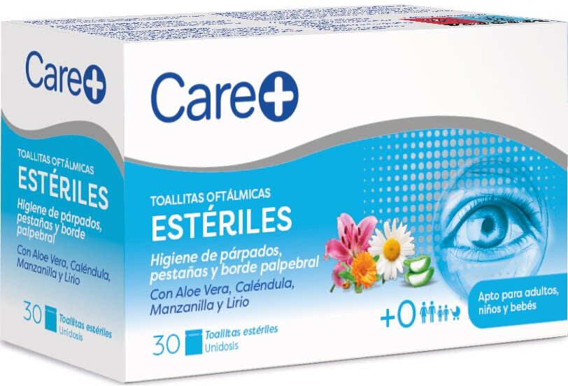 Care+ Toallitas Oftálmicas Estériles 30uds