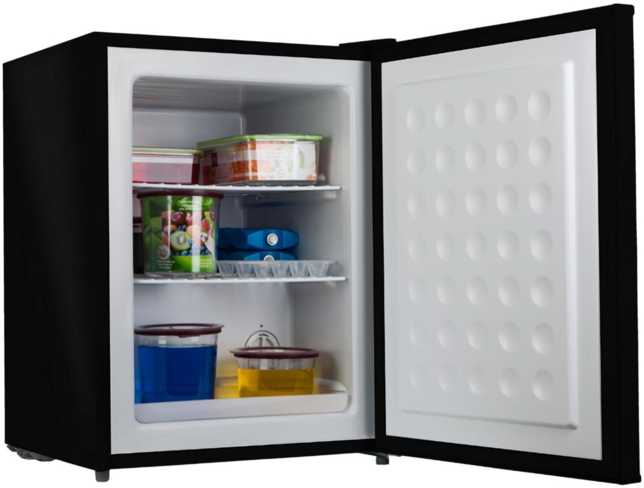 PremierTech® Mini Freezer Nero Congelatore con chiave serratura da 42 litri, -24°gradi, 4**** Stelle, Classe E, 39dB, PremierTech PT-FR43BK