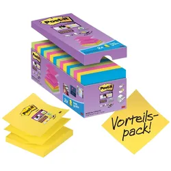 3M, Haftnotiz, Post-it??? Super Sticky Z-Notes Promotion, 76x76 mm, Pk.??? 16 Stk. (76 x 76 mm)