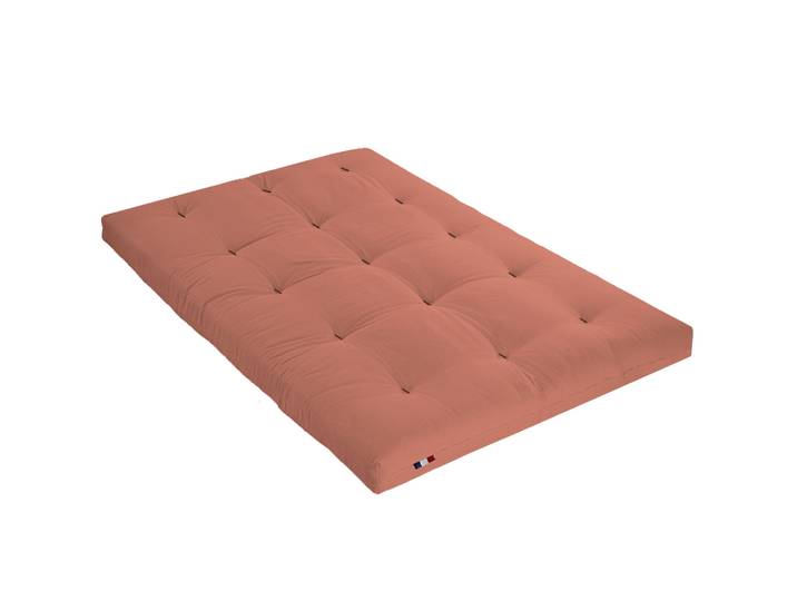 Matelas futon terracotta coeur en mousse à mémoire de forme 180x200