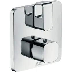 hansgrohe AXOR Urquiola Thermostat Unterputzmodell mit Absperrventil, 11732800, Farbe: Stainless Steel Optic