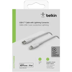 Belkin BOOST CHARGE - Lightning-Kabel - USB-C (M) bis Lightning (M) - 1 m - weiß...