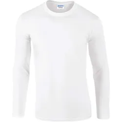 Gildan Herren Softstyle langarm T-Shirt 64400 white XXL