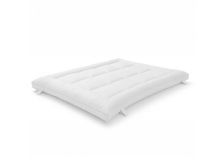 The White Stone Topper 100x200 cm aus 800 g/m² ; Gepolsterter Matratzenschoner mit Wattekugelfüllung und atmungsaktivem Mikrofaserbezug, Weiß, Textil, H2 + H3, Füllung: Schaumstoff, 100x200 cm, Made in Italy, antibakteriell, Schlafzimmer, Matratzen, Topper