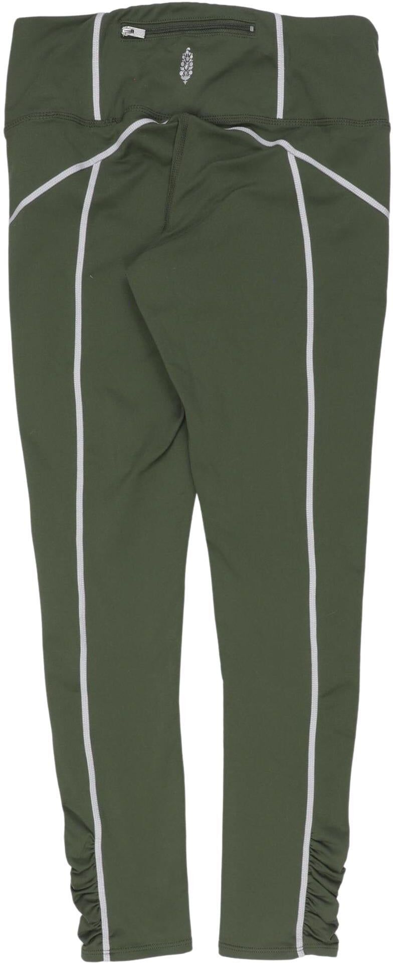 Free People Damen Stoffhose, Grün, Gr. S, Synthetik / Elasthan - Second Hand
