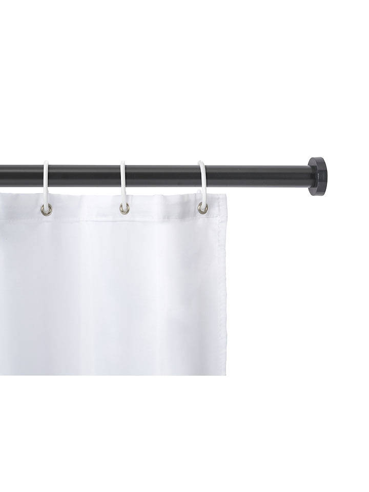 Schöner Wohnen Kollektion Teleskop-Duschvorhangstange "Obleon" in Schwarz - (L)185 cm - onesize