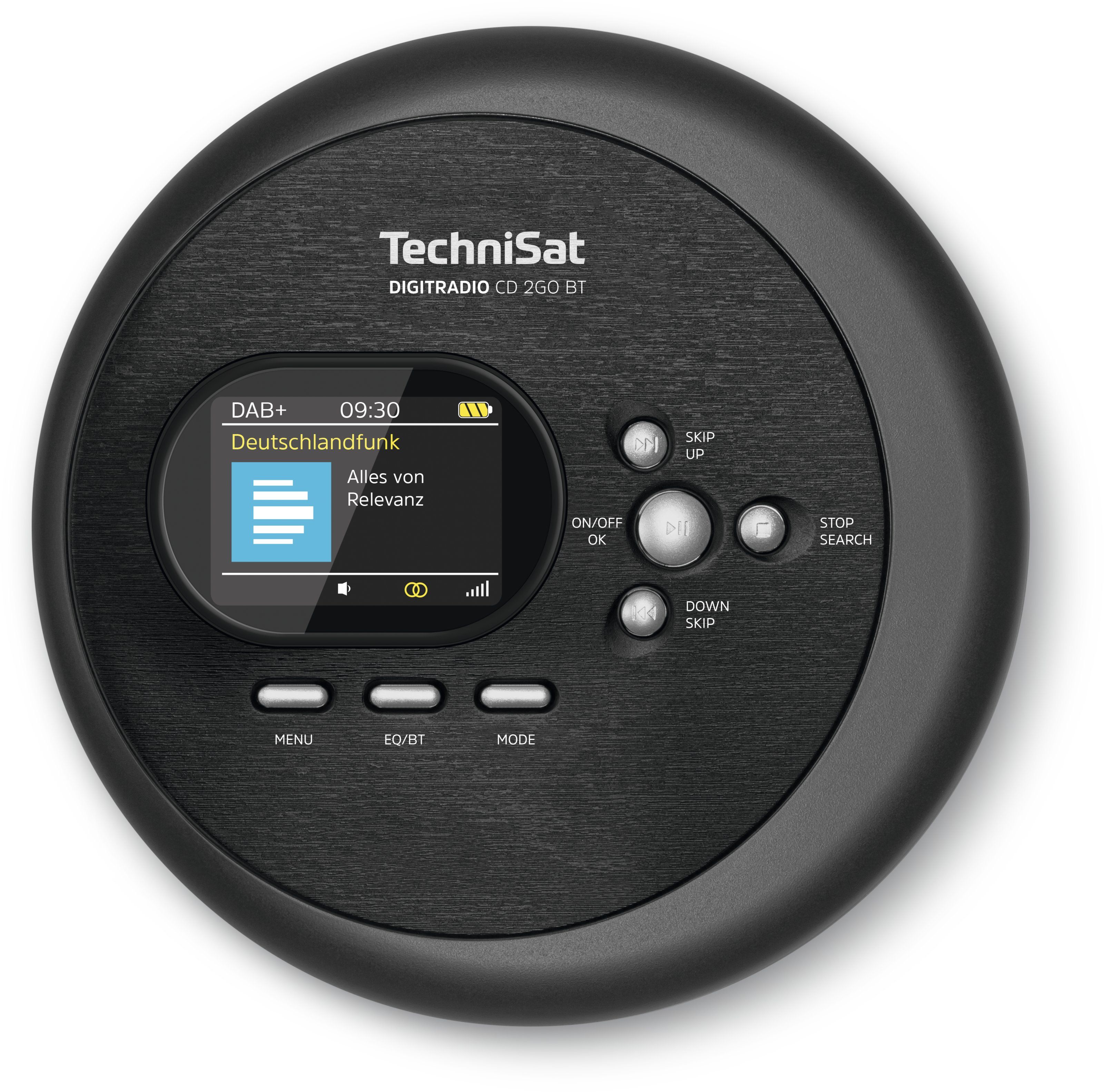 TechniSat DigitRadio CD2GOBT CD Player DAB+, FM Radio (Schwarz) 0000/3970