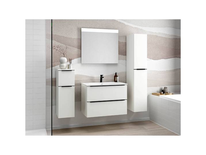 Waschtisch MYBA II 80cm Weiß/Matt Weiß