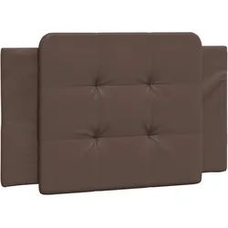 vidaXL Kopfteil-Kissen "Zadar" Braun 80 cm Kunstleder