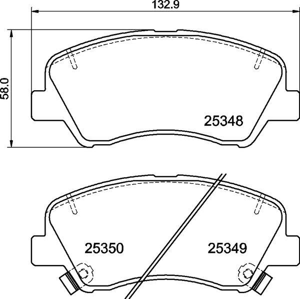Brembo Bremsbelagsatz, Scheibenbremse P30122 Für Geometry Geely Hyundai Kia (Beijing)