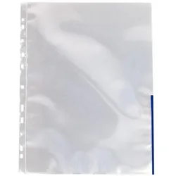 Esselte, Mappe, Taschensignal 105my A4 klar blau Schachtel /100 (A4, 100x)