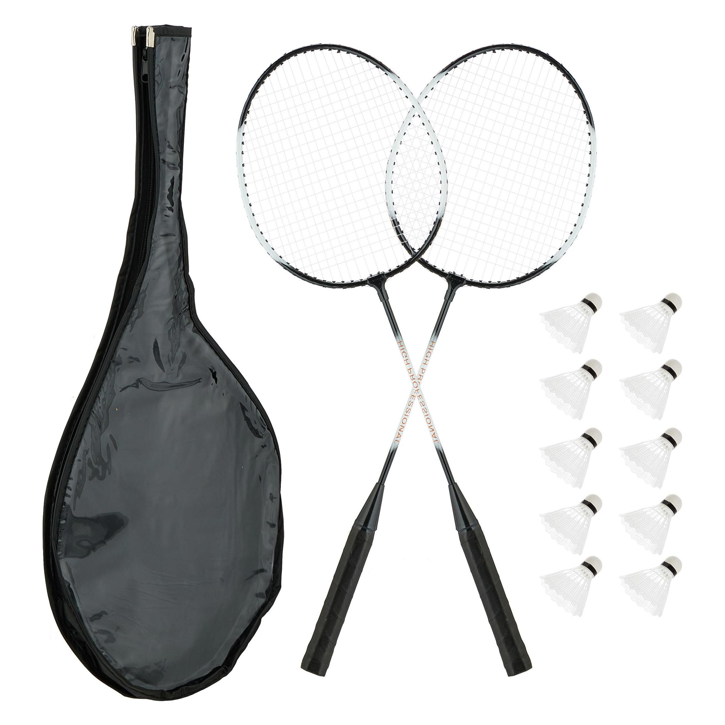 Relaxdays Badminton Set (Bespannt) (4052025413903)
