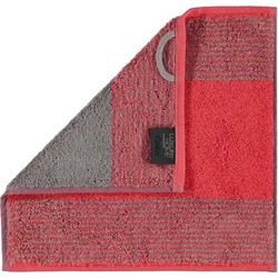 Two-Tone Handtuch 30 x 30 cm korallenrot