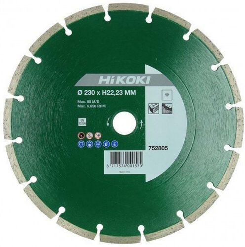 HiKOKI 752804 Disque segment diamant 180x22,2x7mm