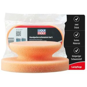 Liqui-Moly Handpolierschwamm 21782, hart, für Autopolituren, aus Schaumstoff, 2 Stück