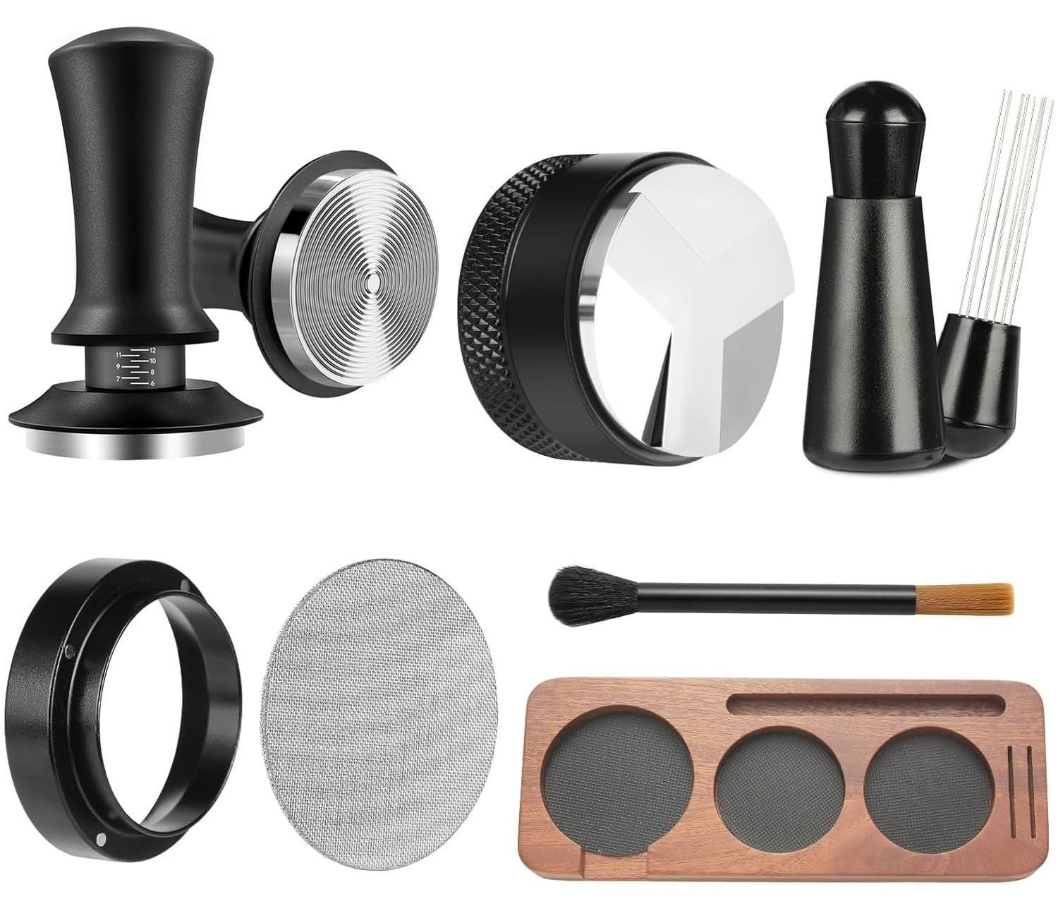 Complete espressotamper-set met barista-accessoires