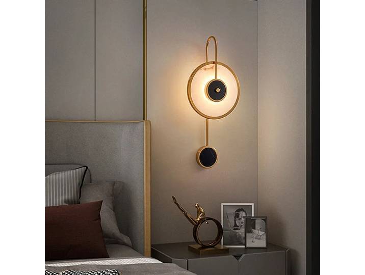 SANDYHA Style nordique Yunshi appliques pour salon chambre tête de lit LED lumières hôtel Villa couloir luminaires d'intérieur
