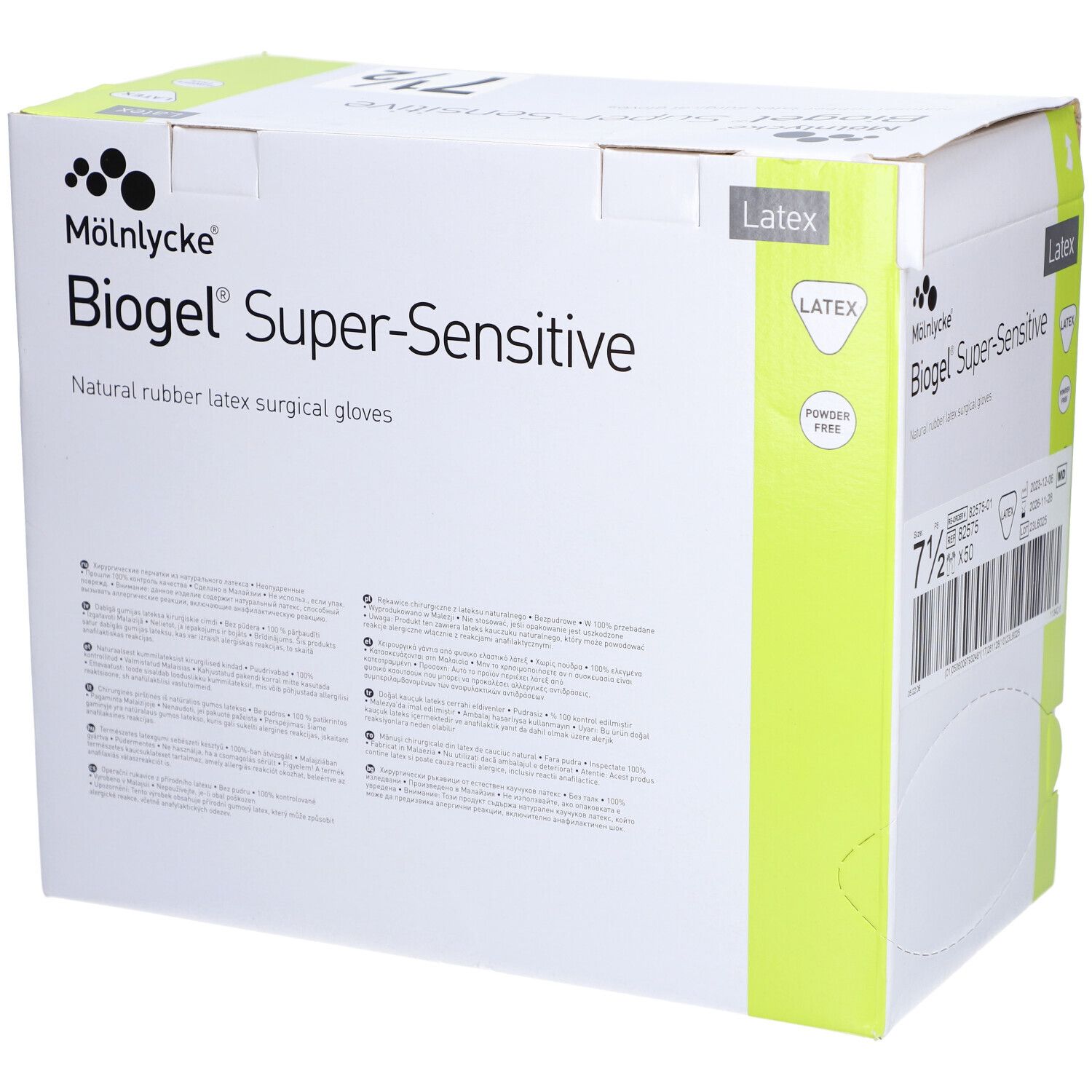 Biogel Super-Sensitive Handschuhe steril 7,5 50x2 St
