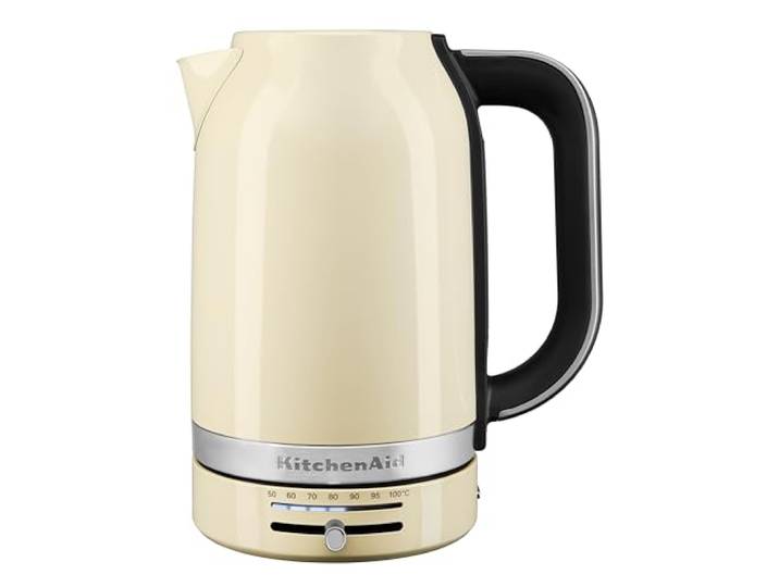 KitchenAid Wasserkocher 1,7L Temperaturwahl Crème Grüner Tee, Kräutertee oder Filterkaffee punktgenau erhitzt; Familienkapazität, Kalkfilter und langlebige Konstruktion