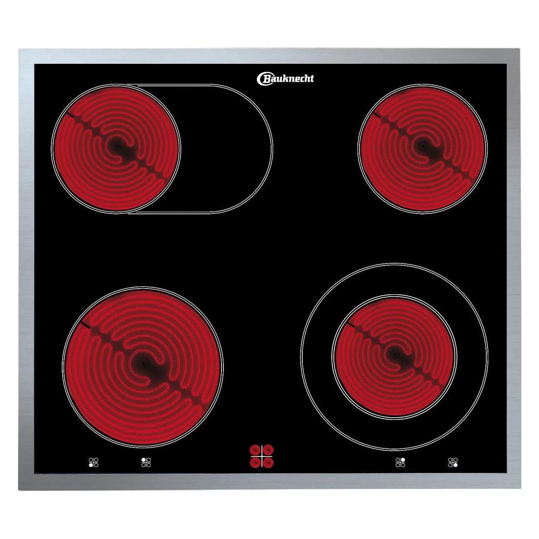 Bauknecht Bauk Herdset HEKO H300 A sr/bk HVS3 (58 cm, Glaskeramik Kochfeld) (HEKO H300)