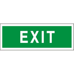 Abtec Hinweisschild Folie, 29,7 x 10,5 cm, Exit