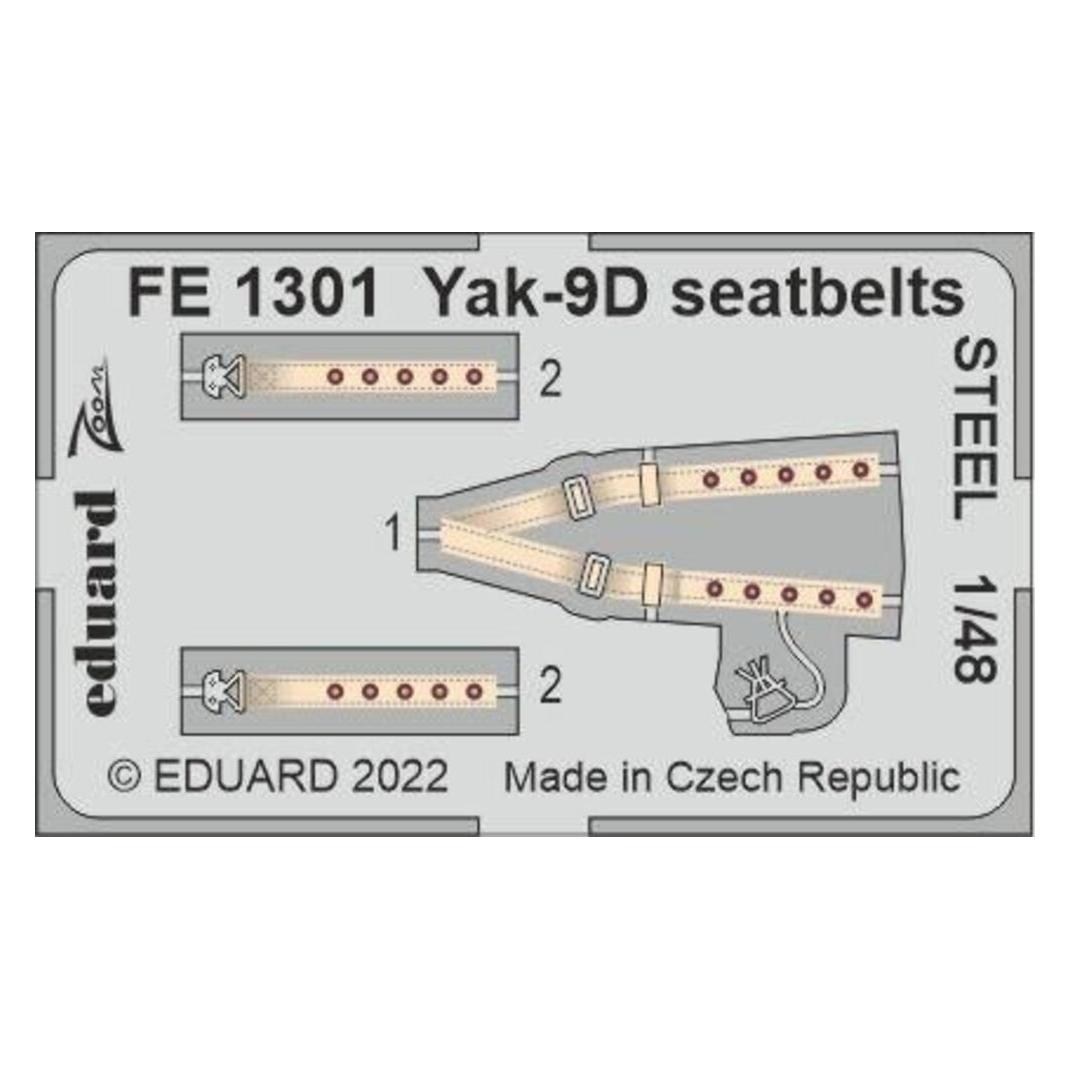 Eduard Yak-9D seatbelts STEEL (FE1301)
