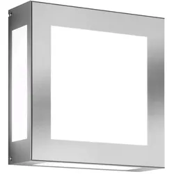 CMD Creative Metalldesign Außenwandleuchte AQUA LEGENDO, IP44, 2x E27, Edelstahl / Opalglas, gebürstet CMD-42
