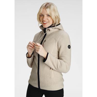 Fleecejacke POLARINO, Damen, Gr. 36, beige, Fleece, Obermaterial: 100% Polyester, regular fit, Jacken Fleecejacke, für kalte Tage, aus schnell trocknendem Material, Regular Fit