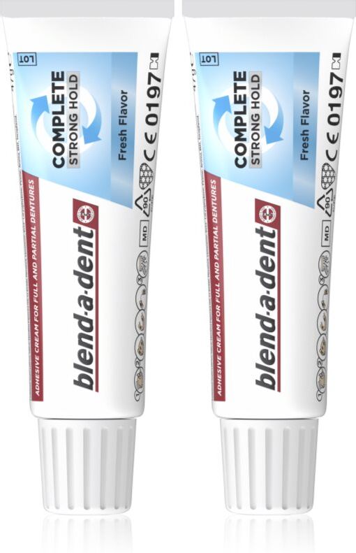 Blend-a-dent Extra Strong Original crème fixatrice pour appareils dentaires 2x47 g