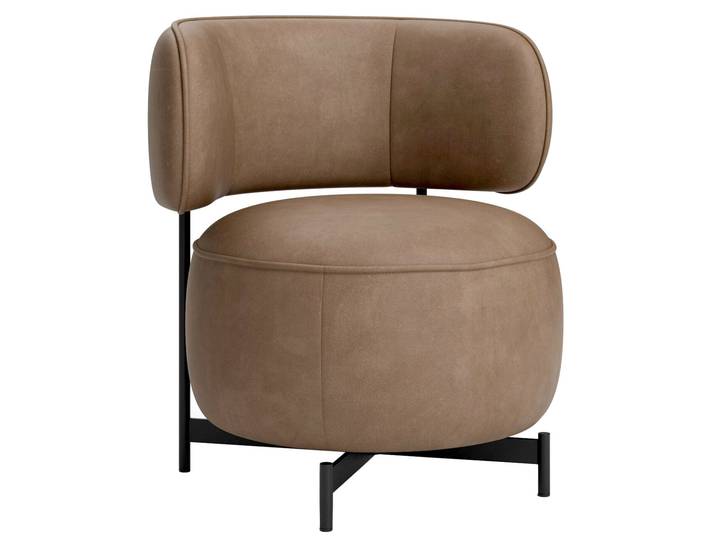 JOOP! Sessel CHARACTERS 8170, braun, Leder