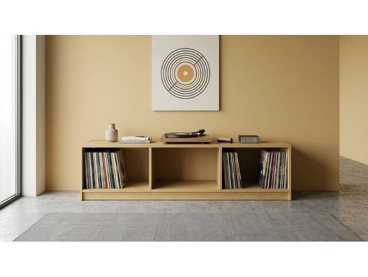 Hifi Rack Holz Eiche Natur geölt