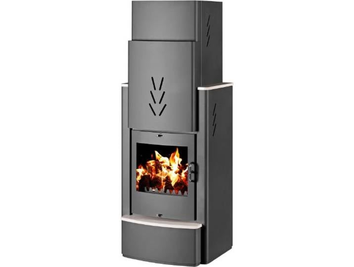 Confort et Loisirs Poêle à Bois SONATA 16 kW - Acier - Gris - Bois